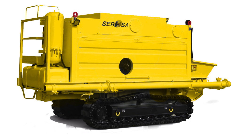Crawler-mounted concrete pump
SEBHSA BD-2806.OR
